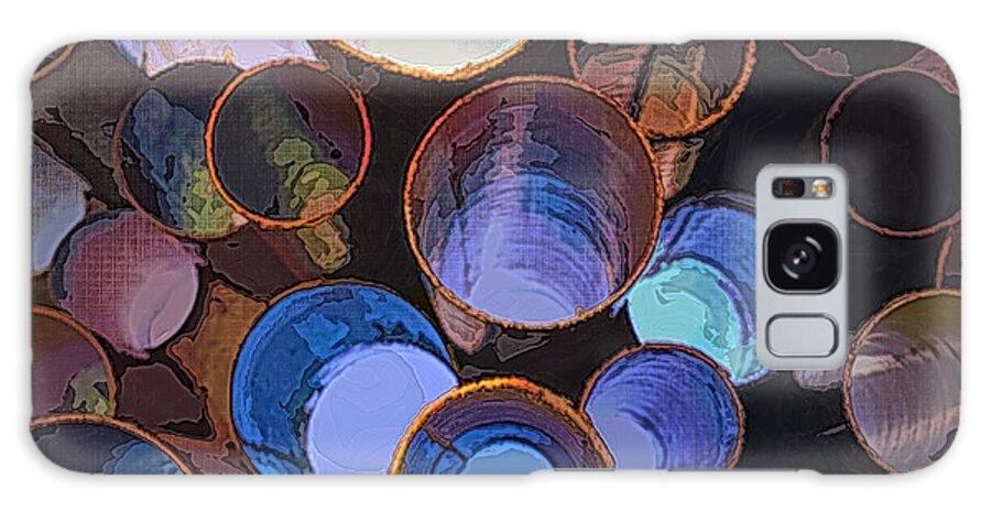 Blues Galaxy Case featuring the digital art Pick Your Blues by Deb Nakano