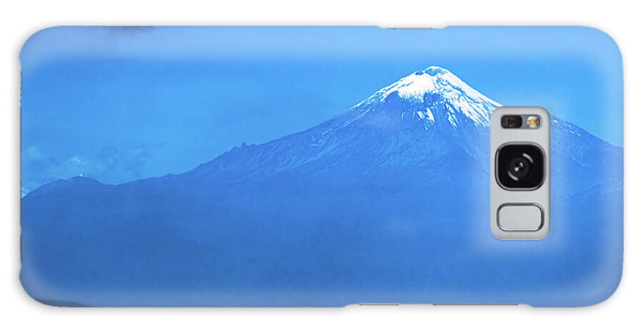 Volcano Galaxy Case featuring the photograph Pico de Orizaba Viewed from aboard a Ship in Veracruz by William Dickman