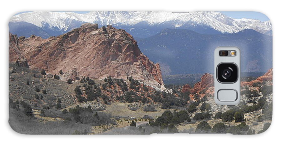Garden Of The Gods Galaxy S8 Case featuring the photograph Pikes Peak by Julie Grace