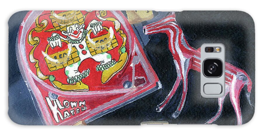 Pinball Galaxy Case featuring the painting Pinball Scrabble by Lynne Reichhart