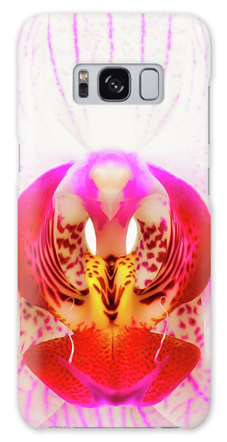 Pink Orchid Galaxy Case featuring the photograph Pink Orchid by Dave Bowman