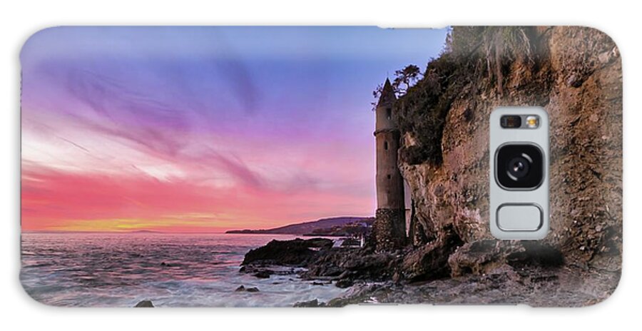 Caifornia Galaxy Case featuring the photograph Pirate Tower's Sunset by American Landscapes