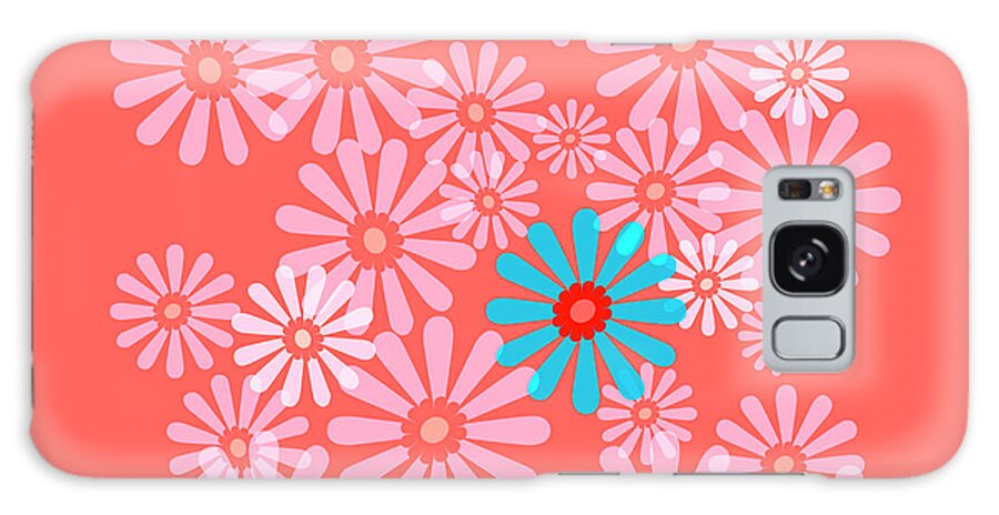 Daisies Galaxy Case featuring the photograph Playful Daisy Graphic 1 by Marianne Campolongo