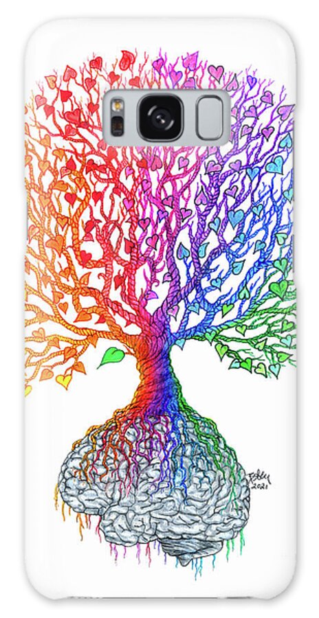 Tree Galaxy Case featuring the drawing Plot Twist by Baruska A Michalcikova
