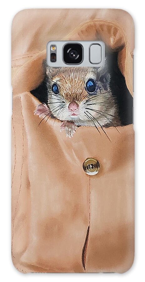 Pocket Pet Galaxy Case featuring the painting Pocket Pet- Southern Flying Squirrel by Alexis King-Glandon