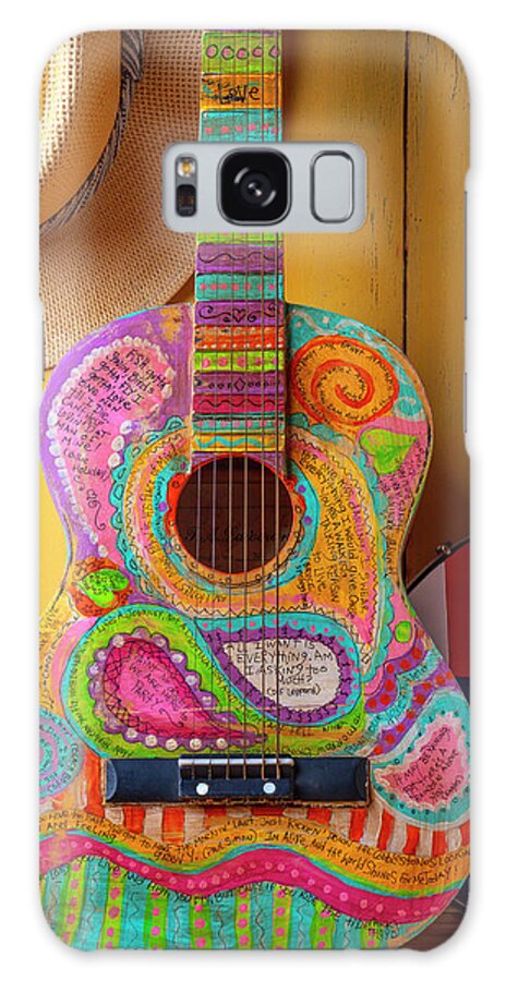 Musical Galaxy Case featuring the photograph Poetry Guitar and American Banjo by Garry Gay