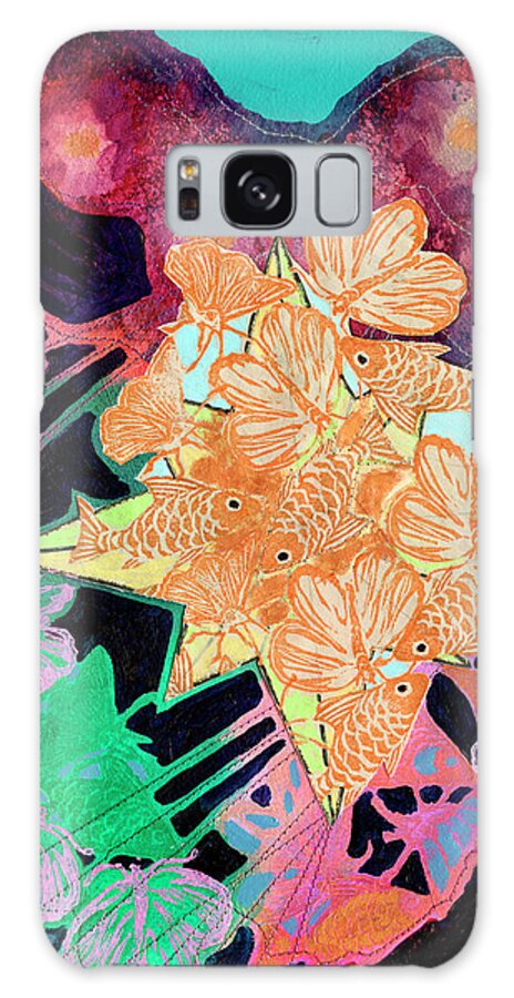 Goldfish Galaxy Case featuring the painting Polaris by Jennifer Lommers