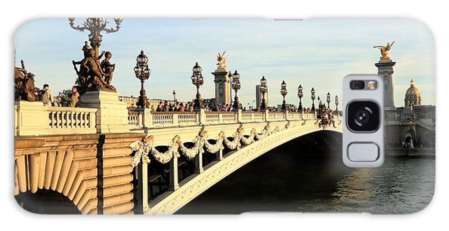 Pont Alexandre Iii Galaxy Case featuring the photograph Pont Alexandre III by Mingming Jiang