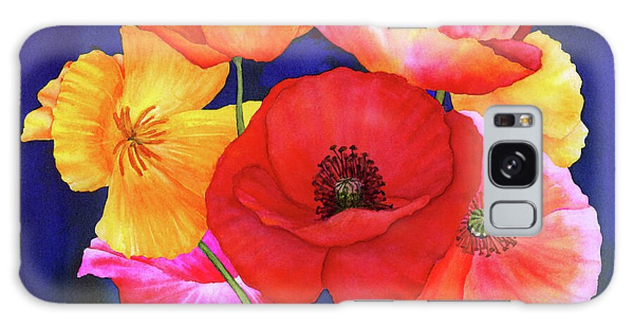 Poppy Galaxy Case featuring the painting Poppies by Hailey E Herrera