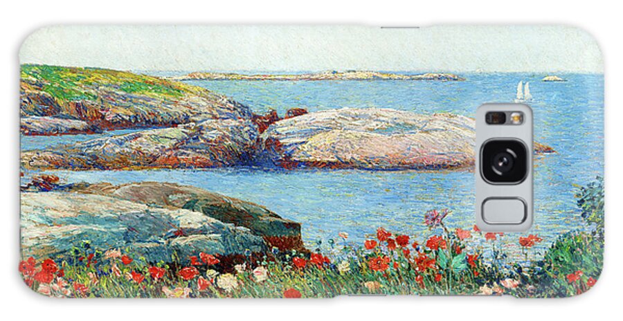 Childe Hassam Galaxy Case featuring the painting Poppies, Isles of Shoals, 1891 by Childe Hassam