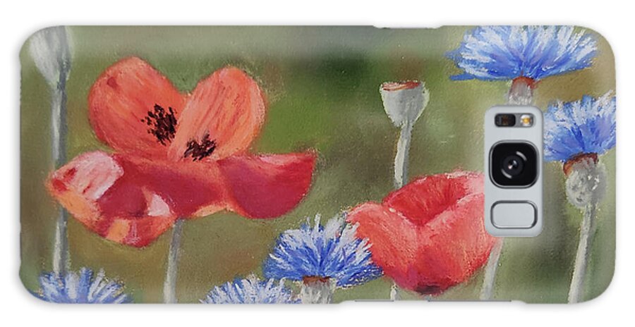  Galaxy Case featuring the pastel Poppies, Poppies by Carol Corliss