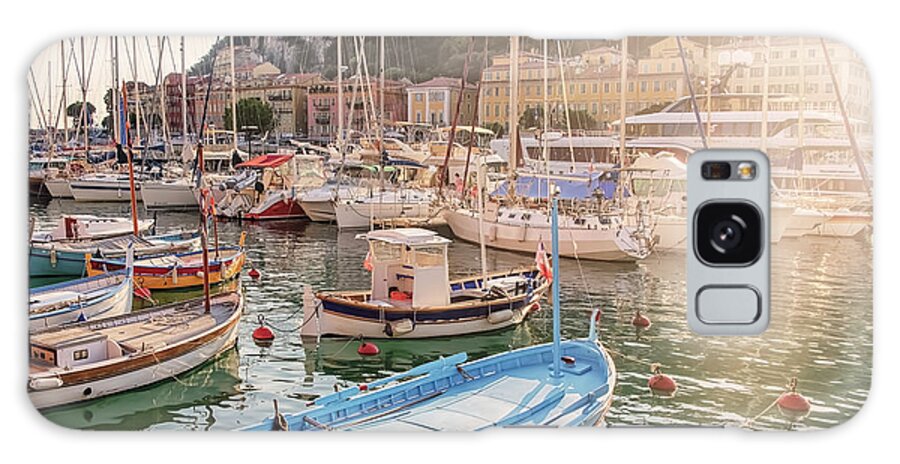 Antibes Galaxy Case featuring the photograph Port De Nice by Manjik Pictures