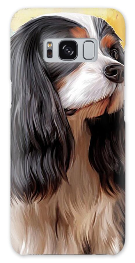 Dog Galaxy Case featuring the painting Pose for Mamma by Teresa Trotter