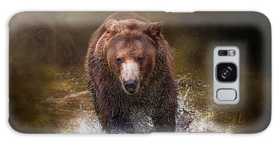 Grizzly Galaxy Case featuring the digital art Power of the Grizzly by Nicole Wilde