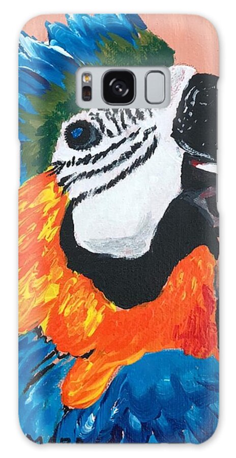 Pets Galaxy Case featuring the painting Pretty Polly by Kathie Camara