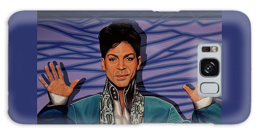 Realistic Painting Galaxy Case featuring the painting Prince Painting 2 by Paul Meijering