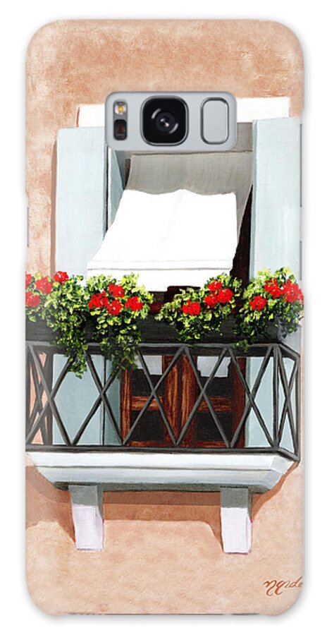 Window Galaxy Case featuring the painting SHADES OF VENICE - prints of oil painting by Mary Grden