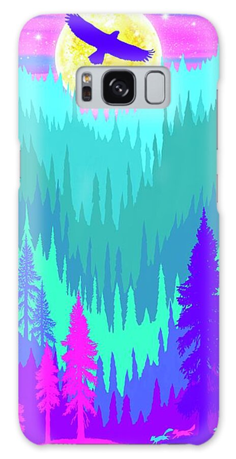 Protect The Forests Galaxy Case featuring the digital art Protect the Forests 2 by Nick Gustafson