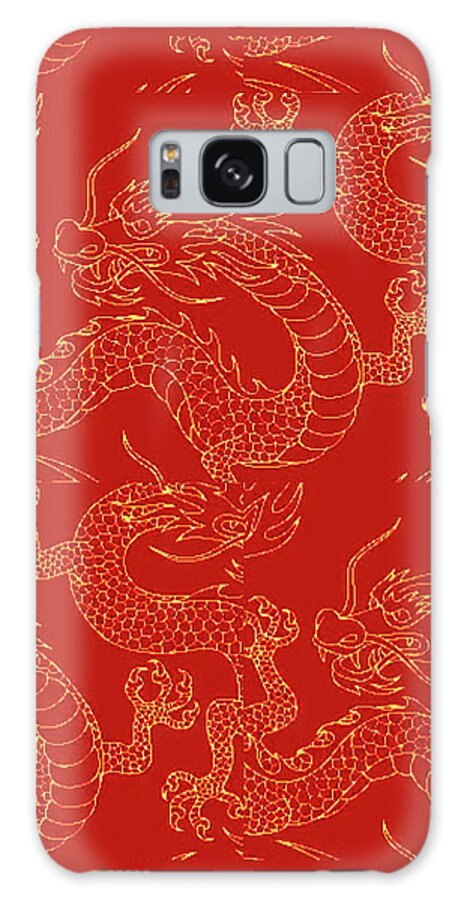 Chinese Galaxy Case featuring the digital art Puff The Magic Dragon by Fine Art by Alexandra