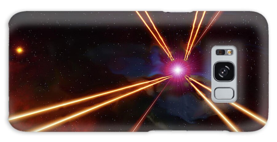 Space Galaxy Case featuring the digital art Pulsar Flare by Don White Artdreamer