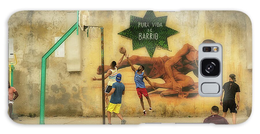 Basketball Galaxy Case featuring the photograph Pura Vida de Barrio by Micah Offman
