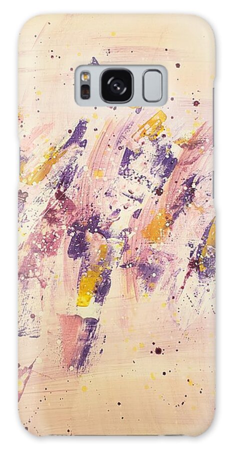  Galaxy Case featuring the painting Purple Breeze by Samantha Latterner