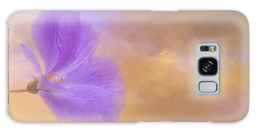 Hibiscus Galaxy Case featuring the photograph Purple Hibiscus Five by Elisabeth Lucas