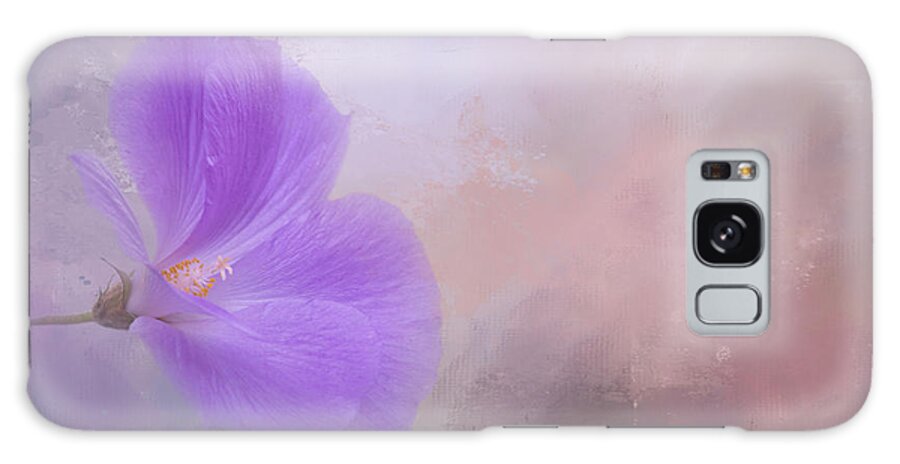 Hibiscus Galaxy Case featuring the photograph Purple Hibiscus Six by Elisabeth Lucas