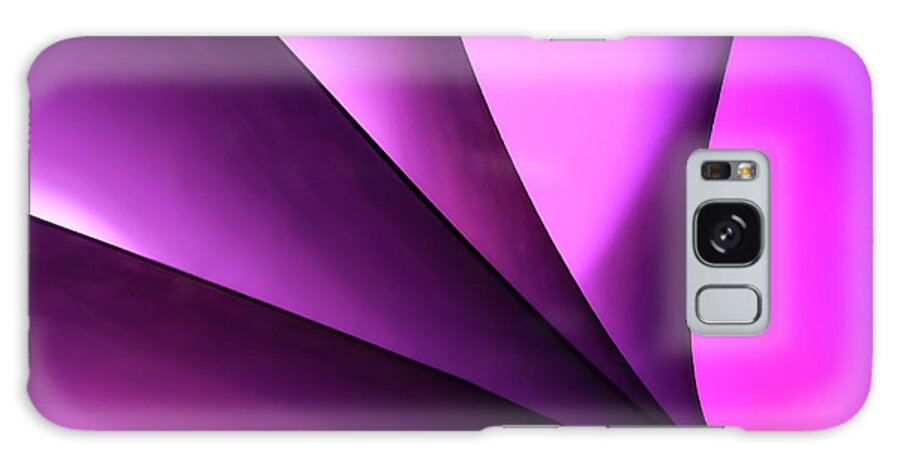 Abstract Photography Galaxy Case featuring the photograph Purple paper by Silvia Marcoschamer