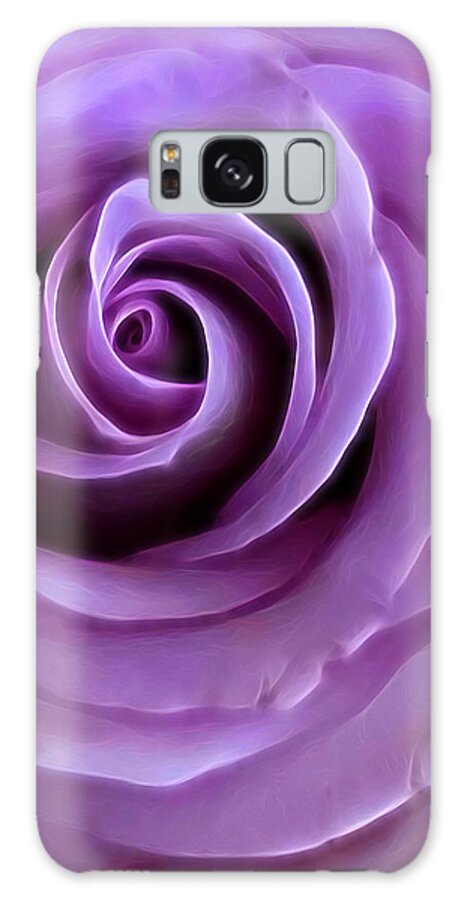 Enchantment Galaxy Case featuring the photograph Purple Rose by Steph Gabler