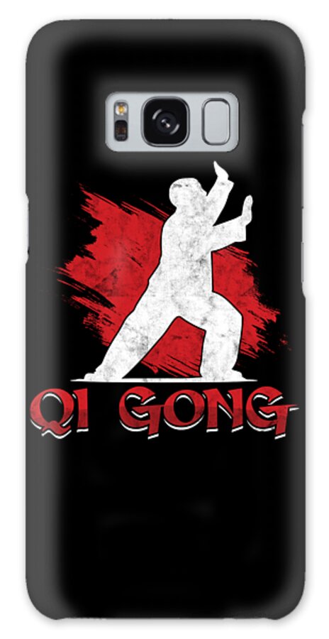 Qi Gong Galaxy Case featuring the digital art Qi Gong Chinese Kung Fu Martial Arts Gift by Thomas Larch