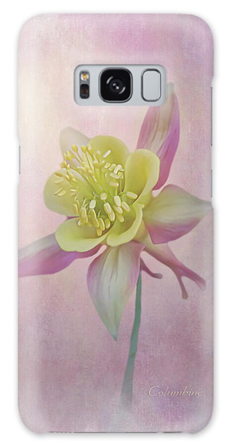 Flower Galaxy Case featuring the photograph Quintessential Columbine - Vertical Portrait by Patti Deters