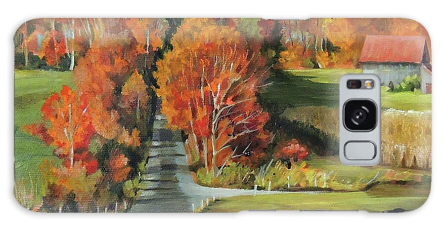 Vermont Galaxy Case featuring the painting Quintessential Vermont by Nancy Griswold