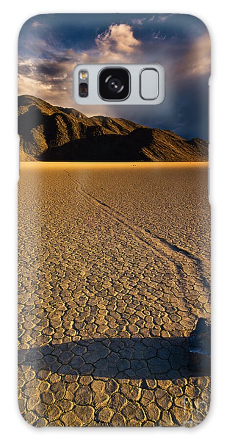 Sliding Rock Galaxy Case featuring the photograph Racetrack Playa sliding rock, Death Valley, California by Neale And Judith Clark