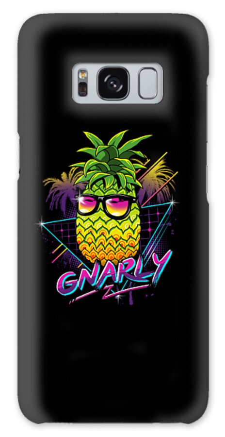 Pineapple Galaxy Case featuring the digital art Rad Pineapple by Vincent Trinidad