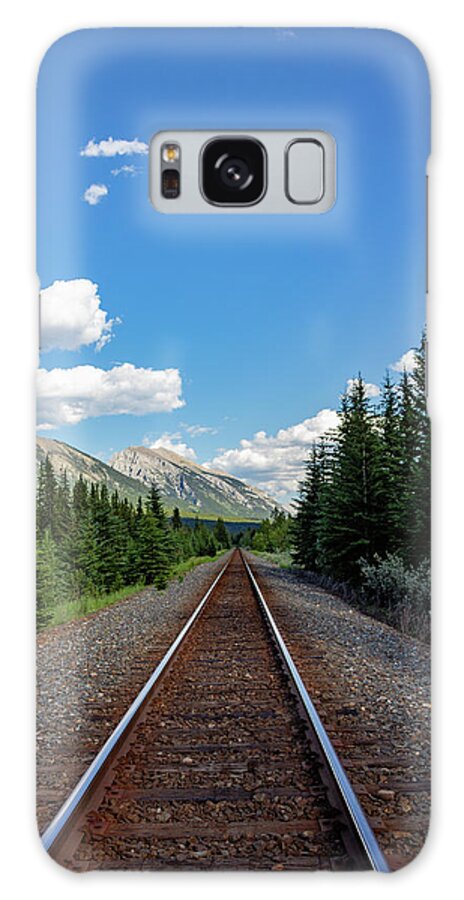 Mountains Galaxy Case featuring the photograph Railway through the Rockies by Cindy Robinson