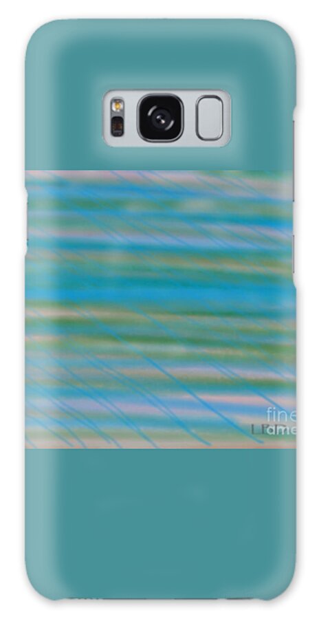 Rain; Calmer Colors; Abstract; Digital Watercolor; Modern Minimalism; Spring Galaxy Case featuring the digital art Rain by LBDesigns
