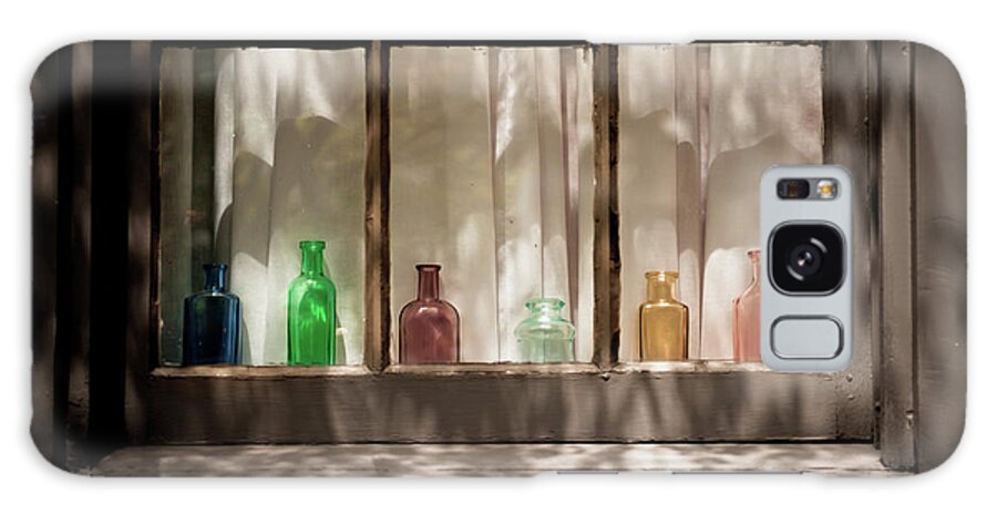 Nantucket Galaxy Case featuring the digital art Rainbow Bottles by Nickleen Mosher