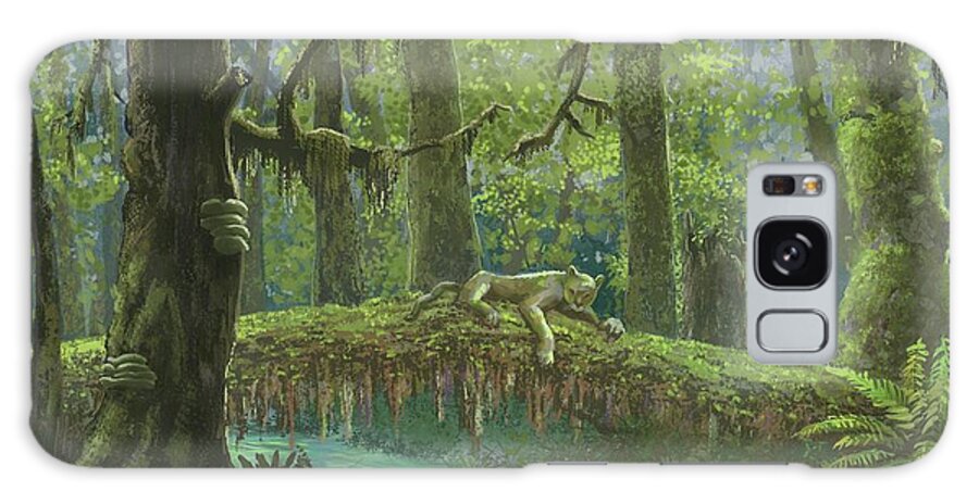 Rainforest Galaxy Case featuring the painting Rainforest Afternoon by Don Morgan
