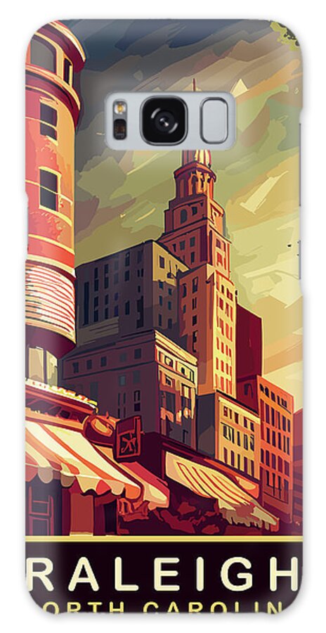 Raleigh Galaxy Case featuring the digital art Raleigh, North Carolina by Long Shot