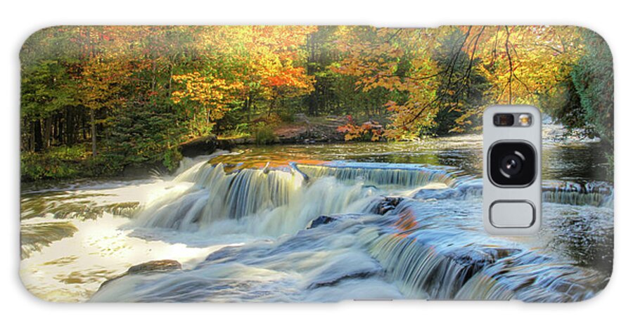 Digital Art Galaxy Case featuring the photograph Rapids Above Bond Falls by Robert Carter