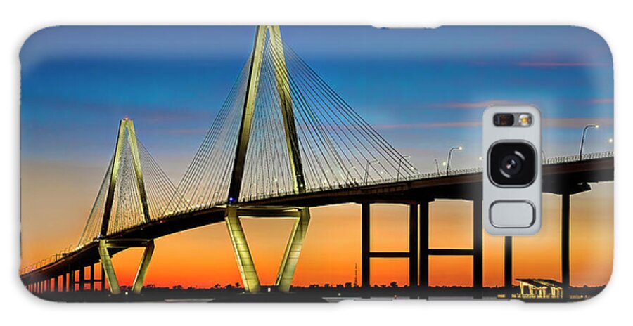 Ravenel Galaxy Case featuring the photograph Ravenel Bridge at Charleston by Shelia Hunt