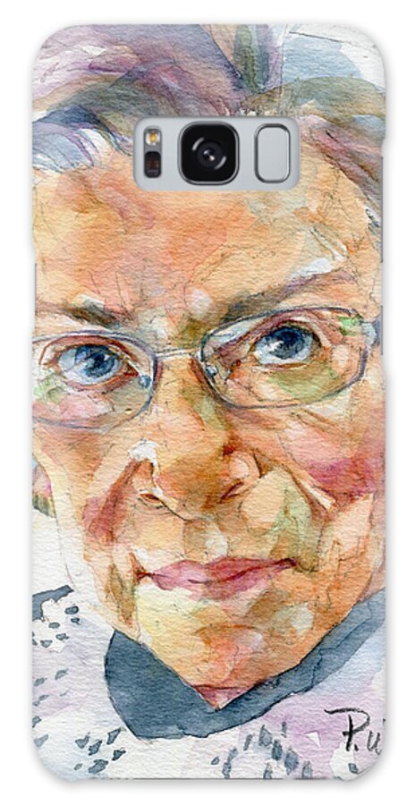 Ruth Bader Ginsburg Galaxy Case featuring the painting Ruth Bader Ginsburg Tribute by Pam Wenger
