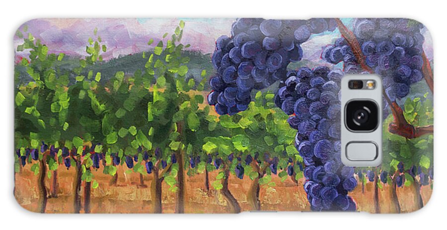 Grapes Galaxy Case featuring the painting Ready for the Harvest by Tara D Kemp