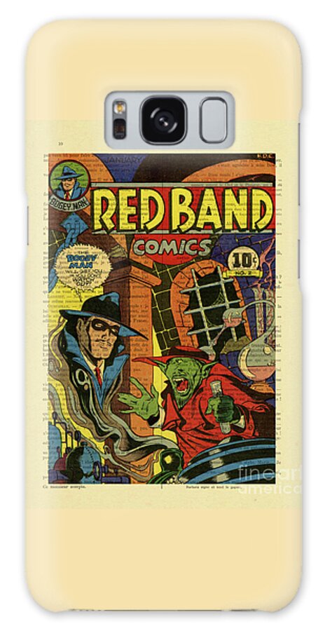 Comic Galaxy Case featuring the digital art Red Band Comics Cover by Madame Memento