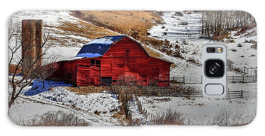 Red Barns Galaxy Case featuring the photograph Red Barn by Carol Montoya