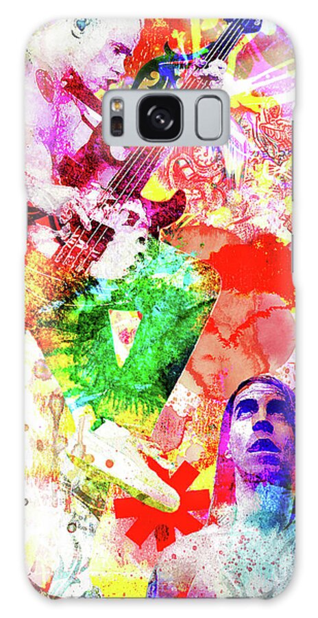 Original Galaxy Case featuring the painting Red Hot Chili Peppers by Ryan Rock Artist