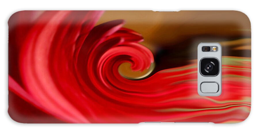 Abstract Art Galaxy Case featuring the photograph Red Sea by Linda Sannuti