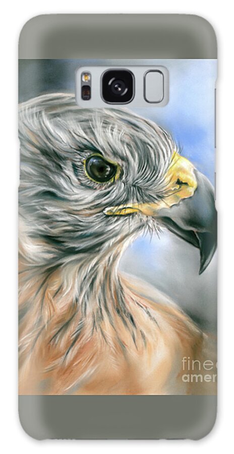 Bird Galaxy Case featuring the painting Red Tailed Hawk by MM Anderson