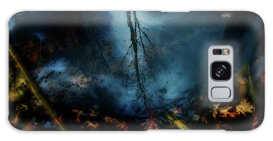 Abstract Galaxy Case featuring the photograph Reflections from a puddle by Jim Signorelli